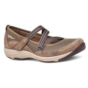 Dansko Womens Taupe Hazel Slip-On Sneaker …